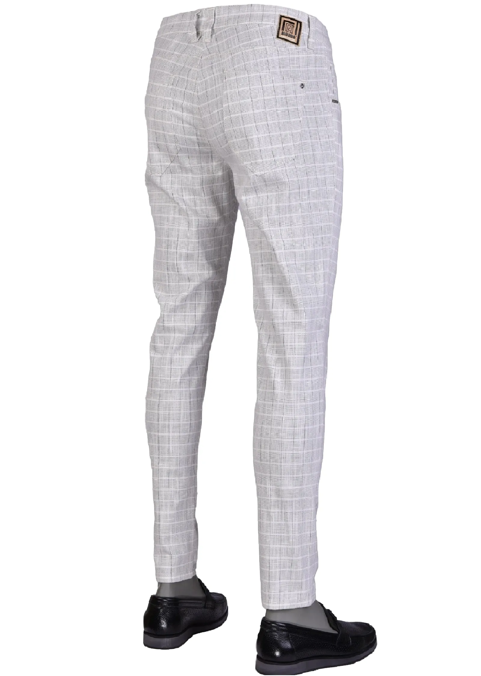 Gray "Daydream" Plaid Pants