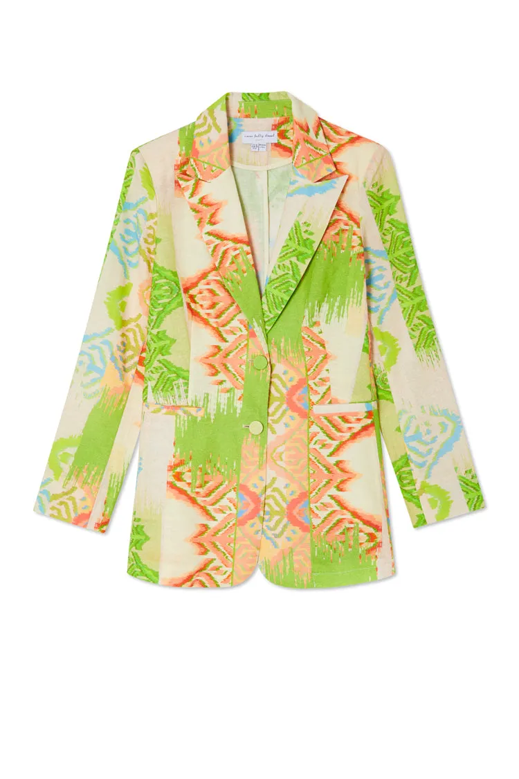 Green Abstract 22 Blazer Petite