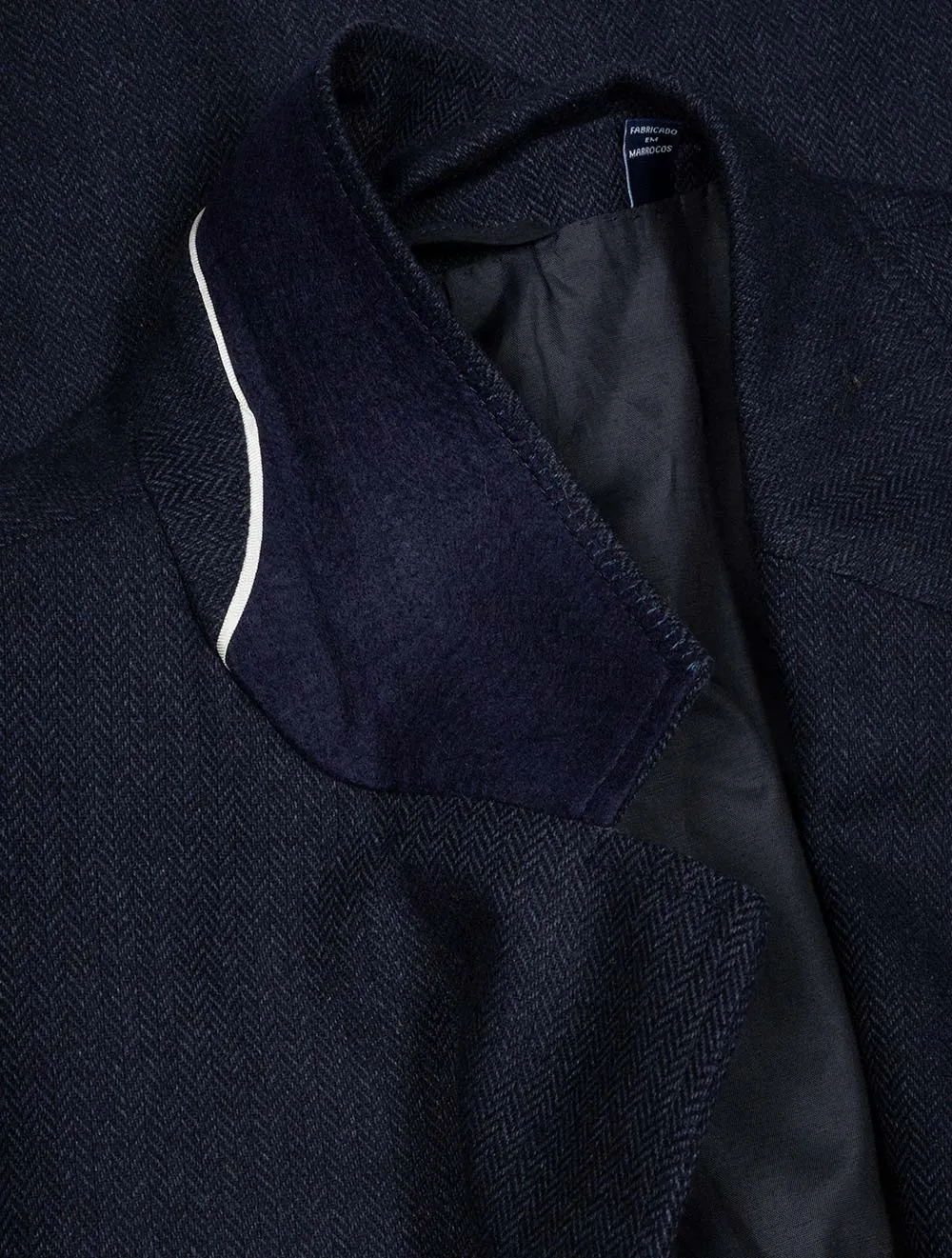 Herringbone Blazer Evening Blue