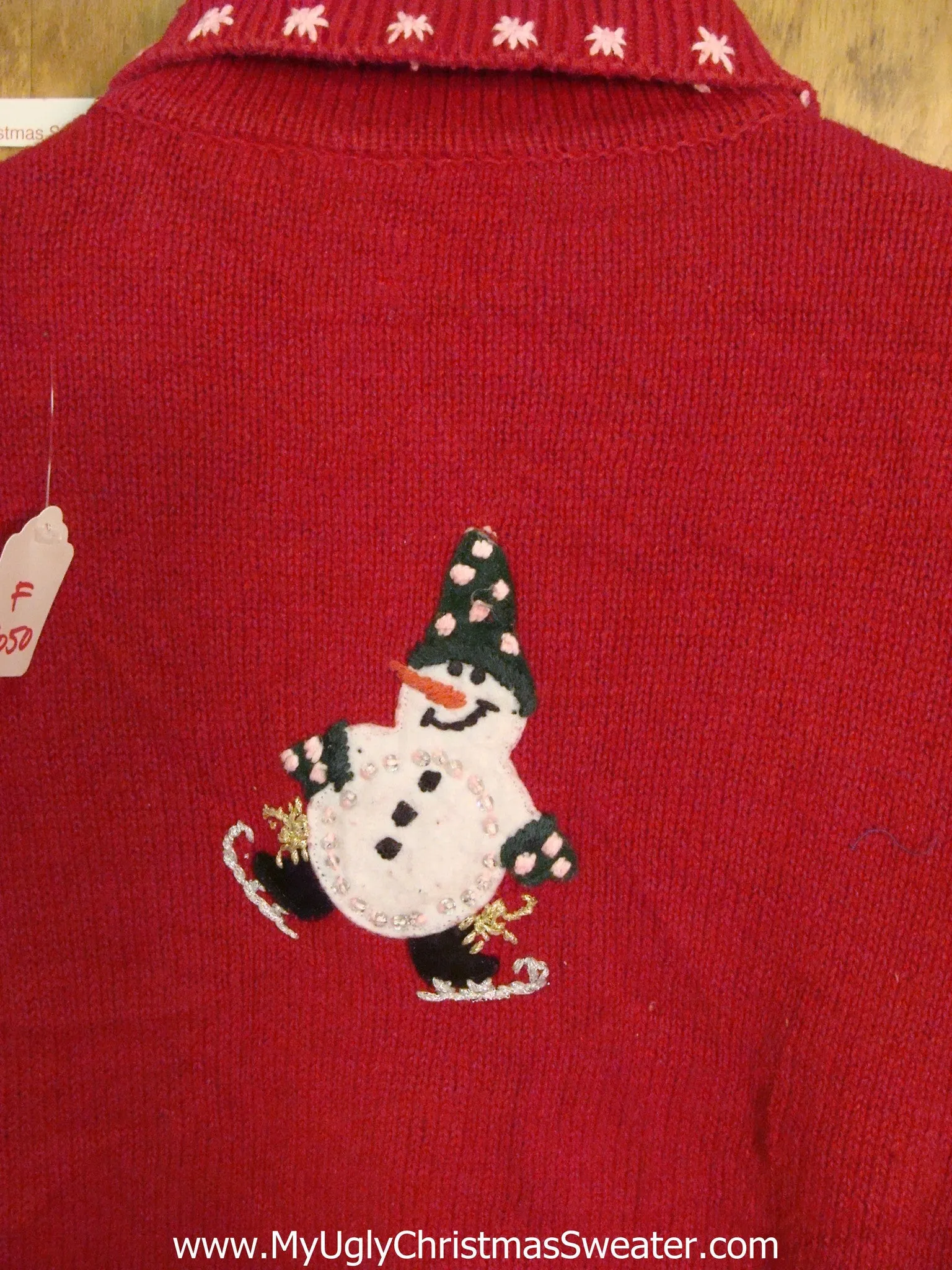 Ice Skating Snowmen Ugliest Bad Christmas Sweaters Child Size