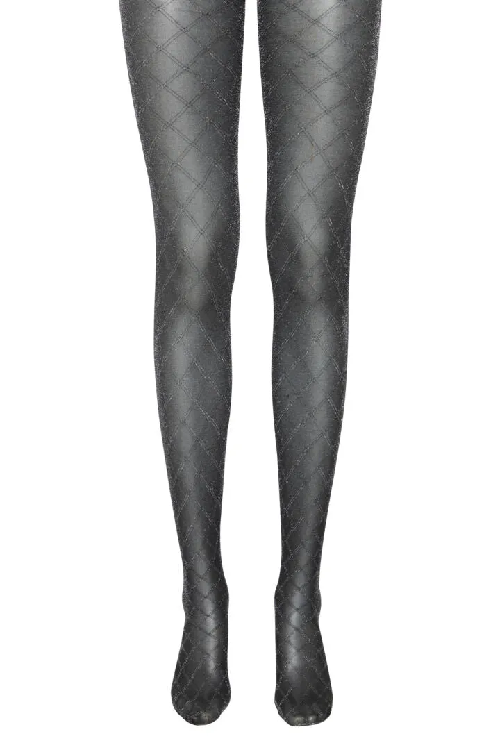 Ichi Emmy Tights-Black with Silver-20122341