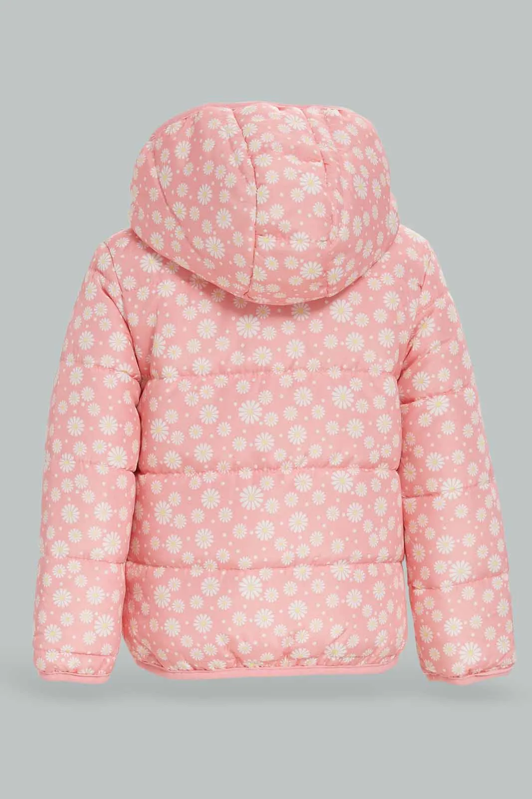 Infant Girls Pink Puffer Jacket