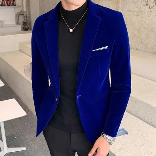 Italy Velvet Blazer