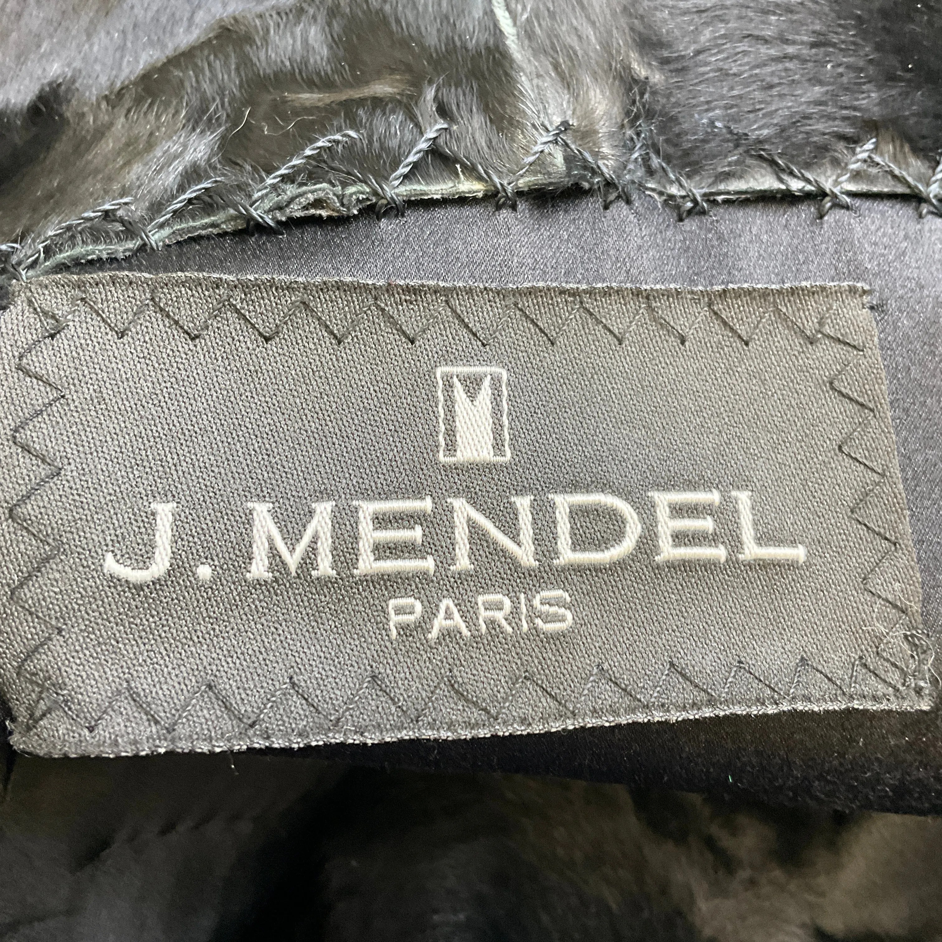 J. Mendel Black Fur Trimmed Wool and Cashmere Coat