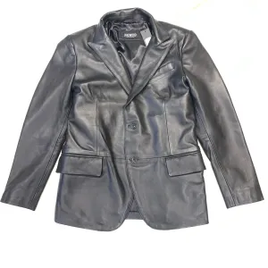 Jakewood Jet Black Lambskin Blazer