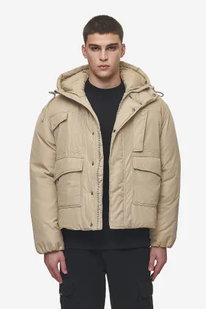 Jean Utility Puffer Jacket Sand