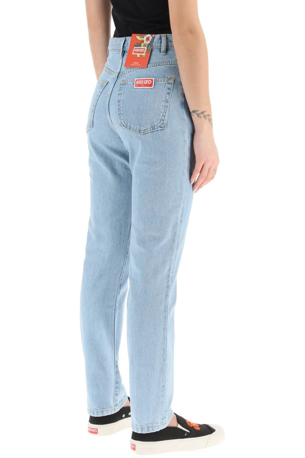 Kenzo straight-leg bleached jeans