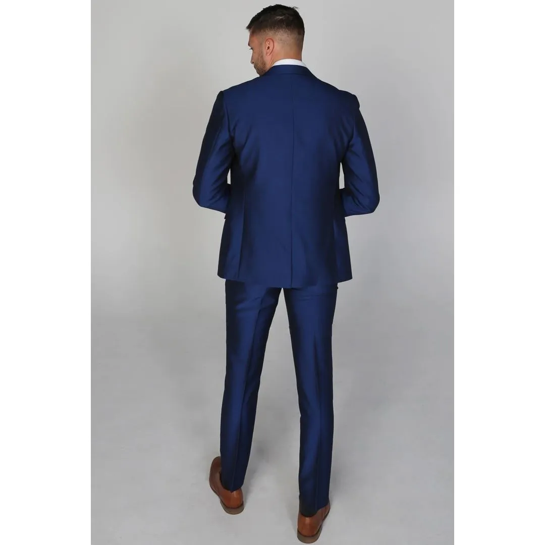 Kingsley - Men's Plain Blue Blazer Wedding Prom