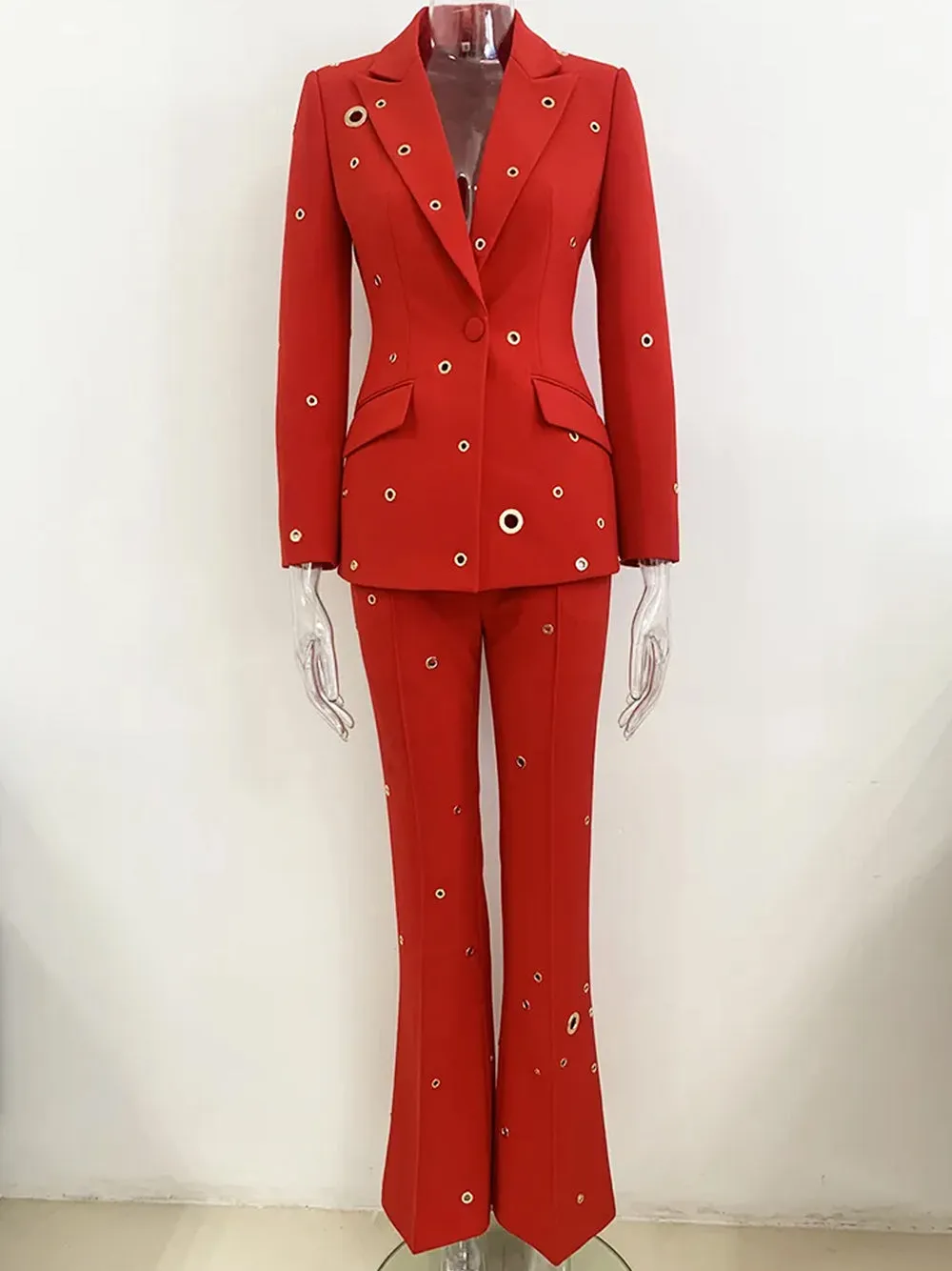 KLIMT Blazer & Pants Set in Red