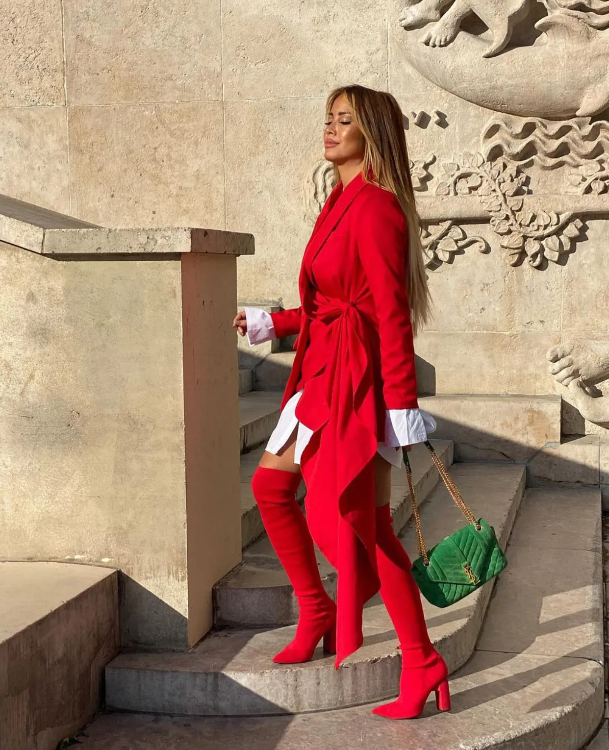 LA ROJA MINI DRESS BLAZER