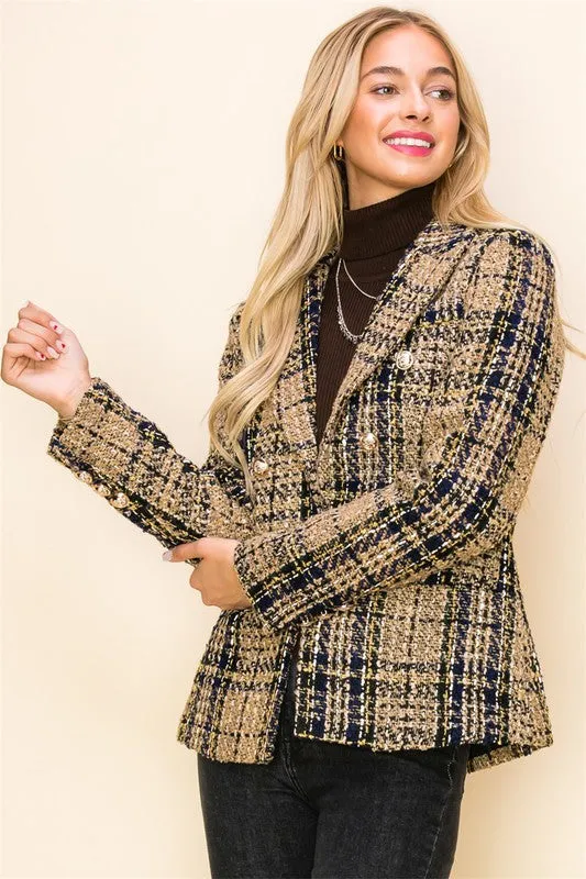 Lana Tweed Statement Blazer