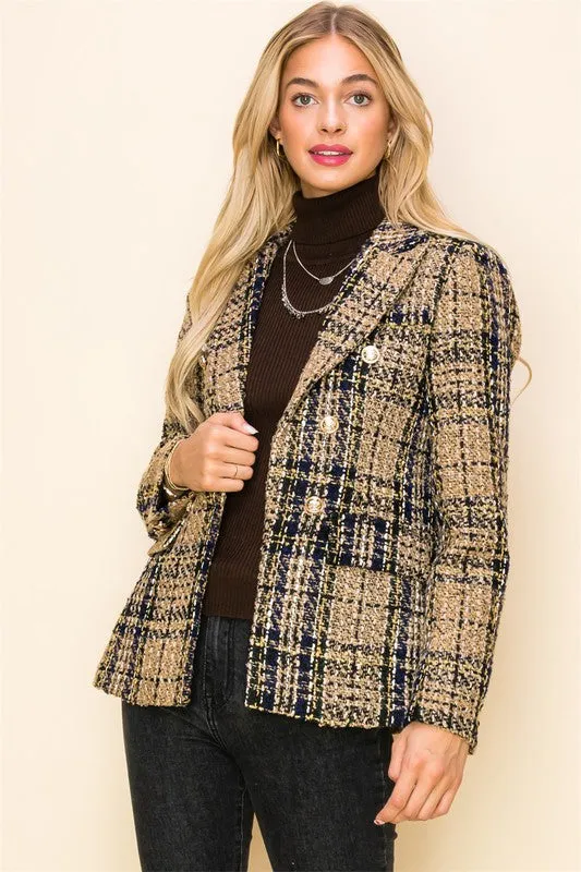 Lana Tweed Statement Blazer