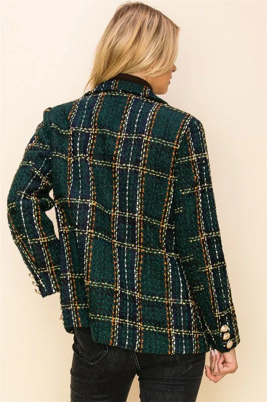 Lana Tweed Statement Blazer