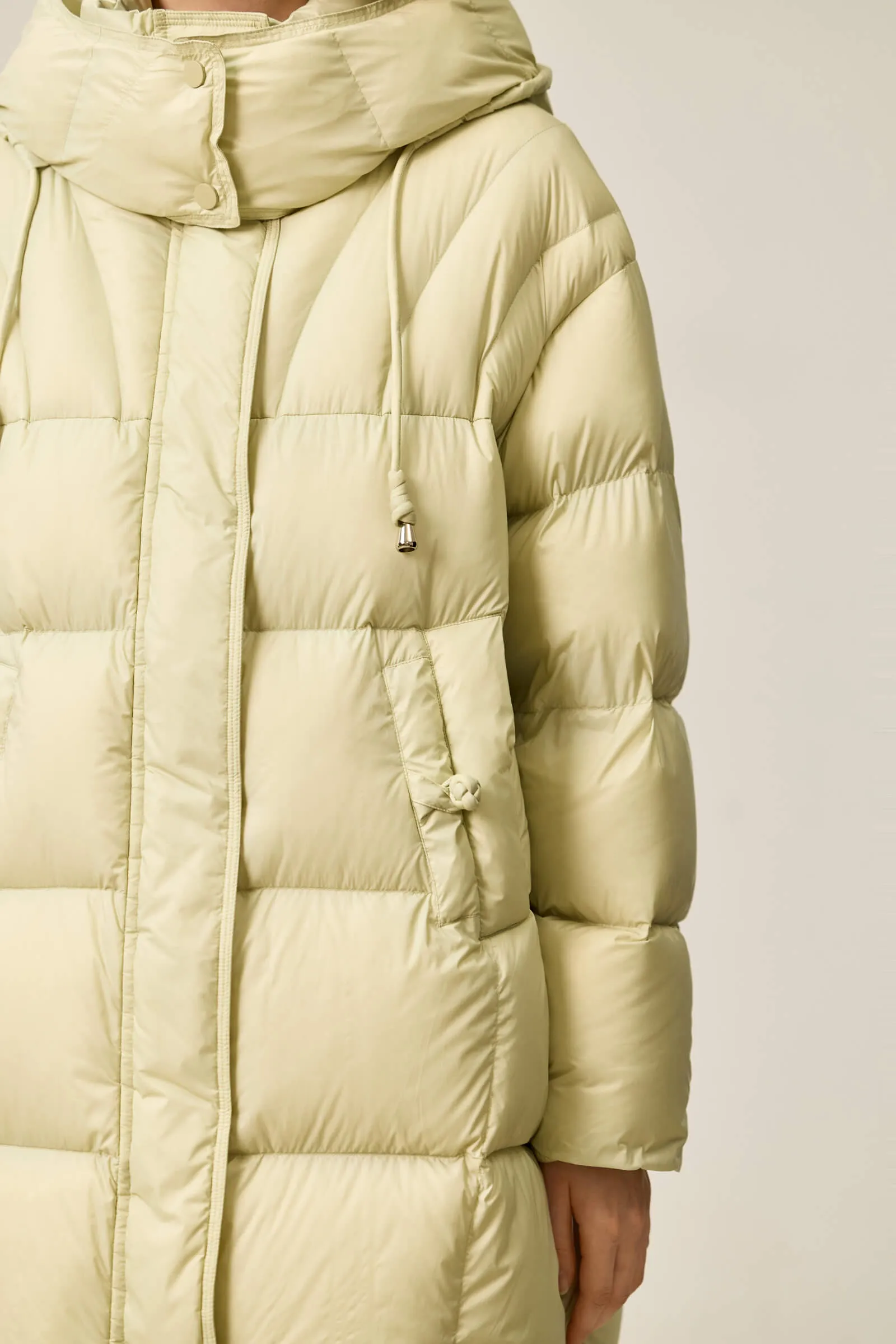 LILY Solid 90% White Duck Down Coat