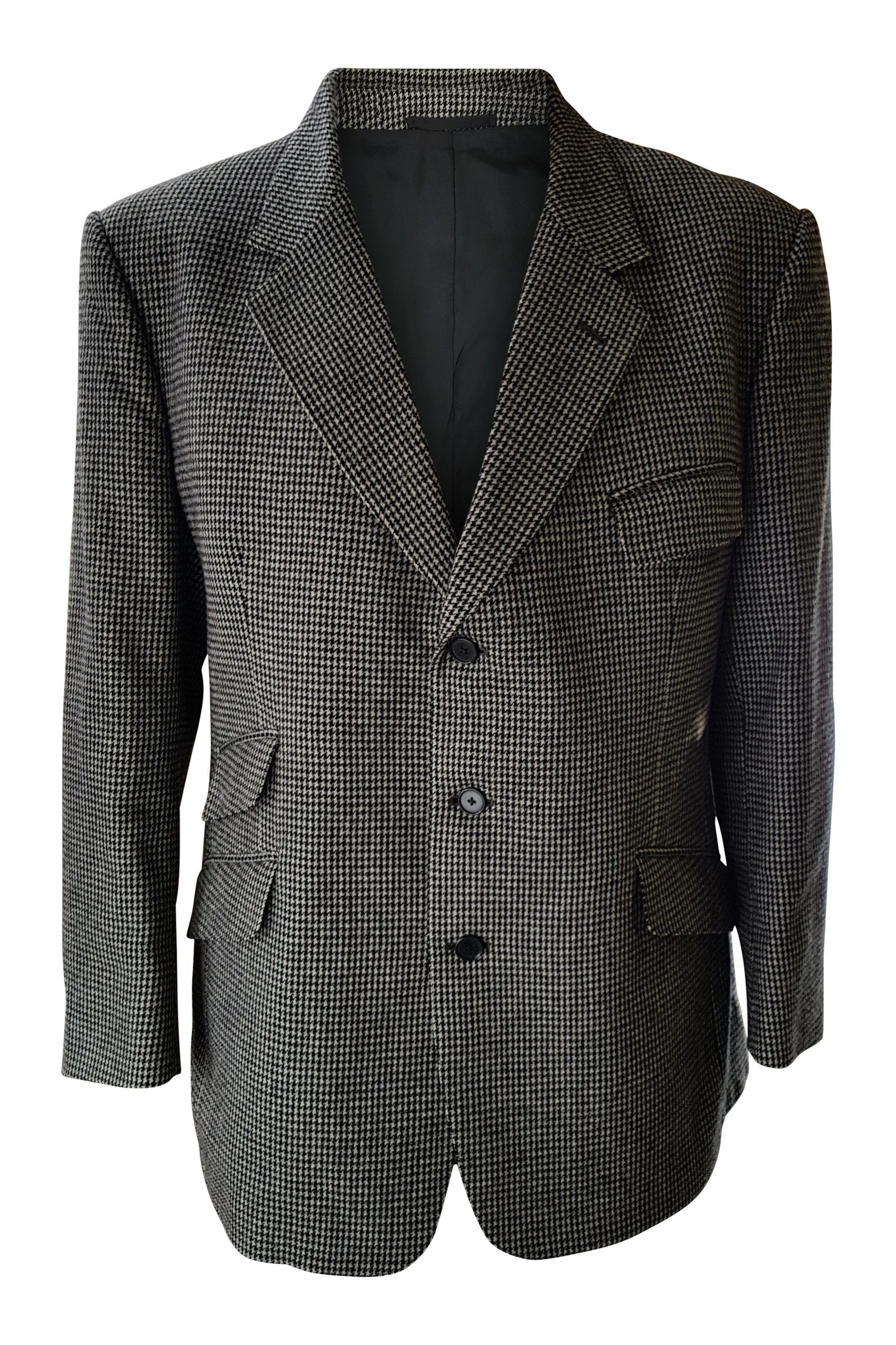 MAGELLAN'S Country Clothes Men's Black White Dogtooth Blazer (M)