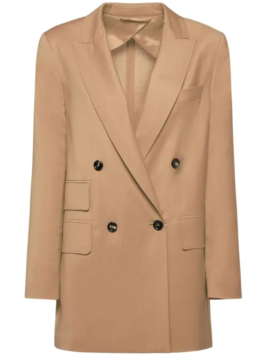 Max Mara   Nebbie wool double breast blazer 