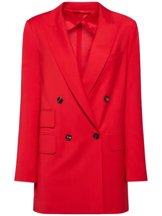 Max Mara   Nebbie wool double breast blazer 