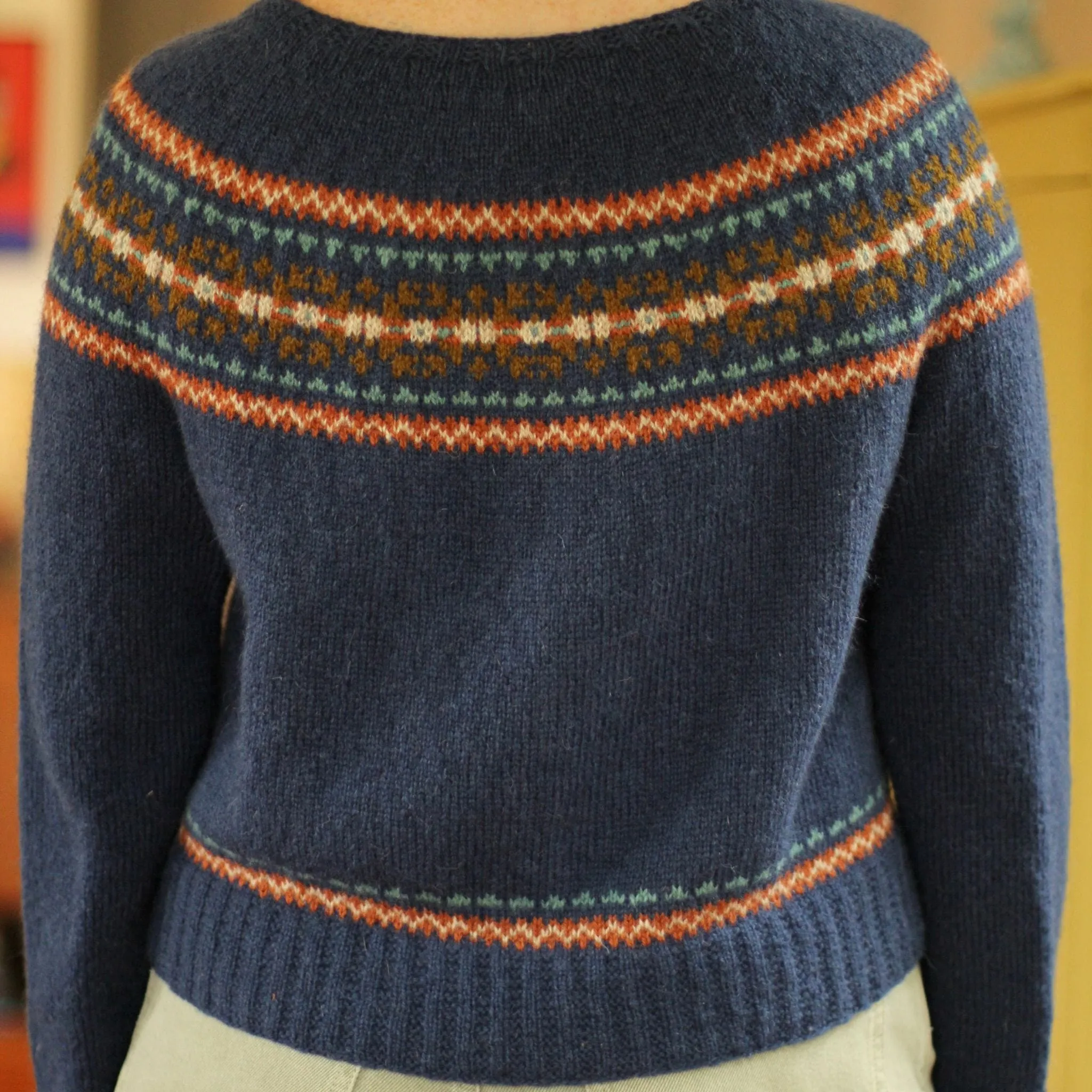 Melby Yoke by Gudrun Johnston in Spindrift