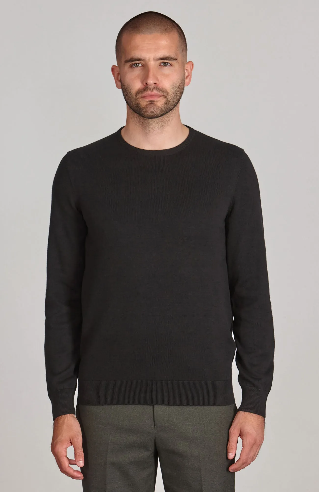 Men's 100% Cotton Crew Neck Jumper