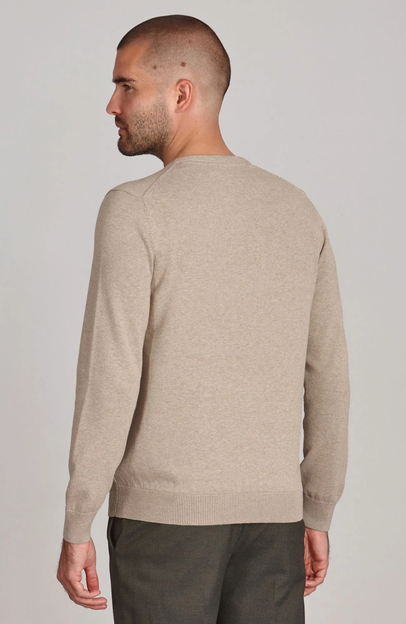 Men's 100% Cotton Crew Neck Jumper