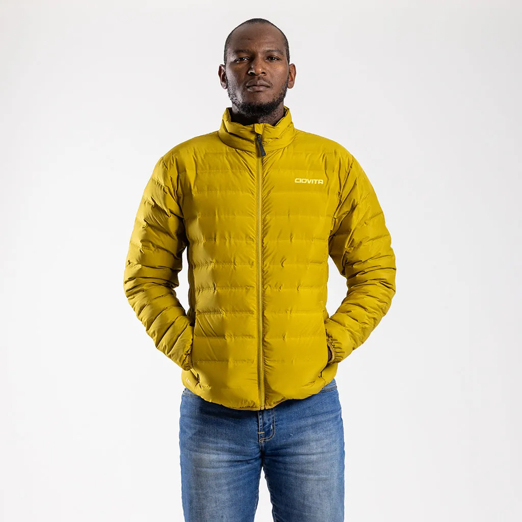 Men's Down Puffer Jacket (Mustard)