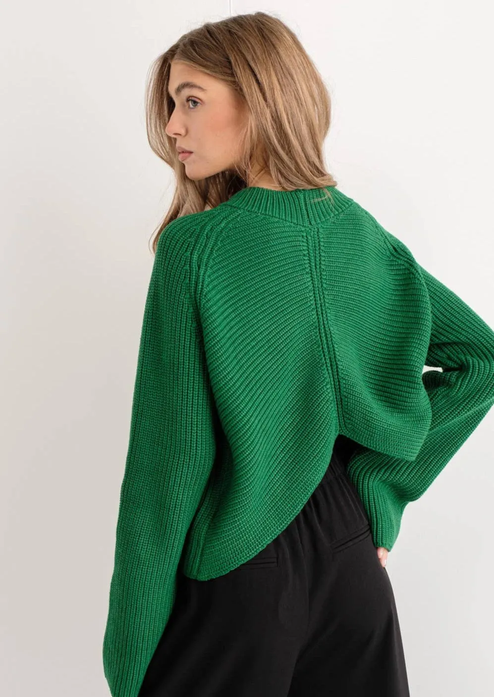 Mindy Cropped Ribbed Sweater