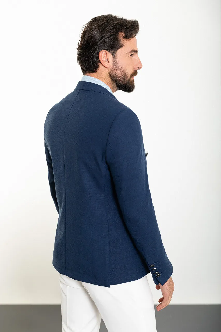 Navy Blue Double Breasted Blazer