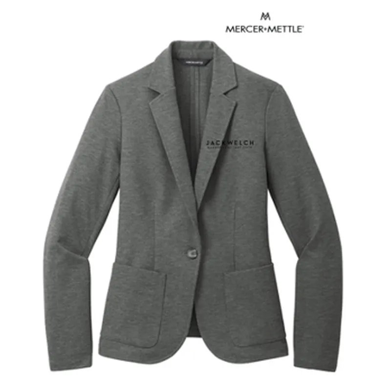 NEW JWMI - Mercer Mettle® Women’s Relaxed Knit Blazer - Storm Grey Heather