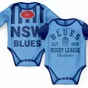 New South Wales Blues Bodysuit 2pc Gift Pack, Size: