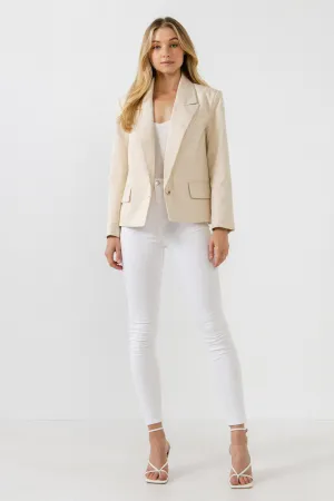 One Button Blazer