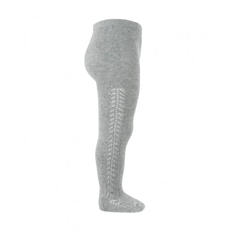 Openwork Side Warm Tights Aluminium 8 Years