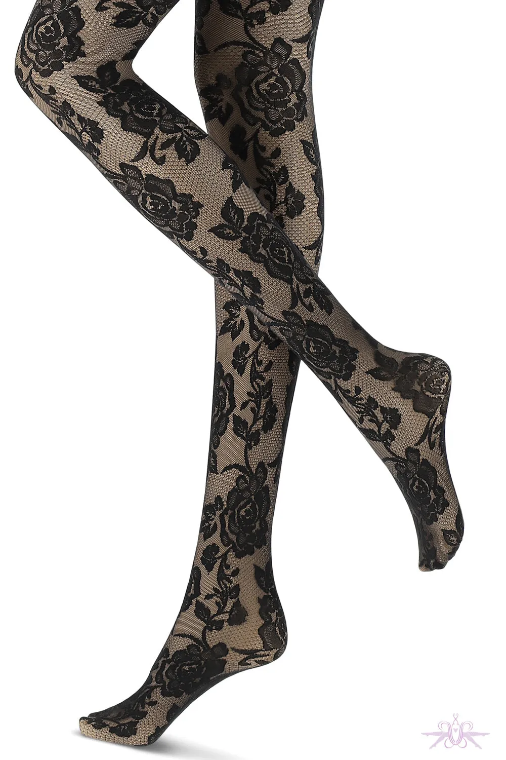 Oroblu Bicolour Lace Tights