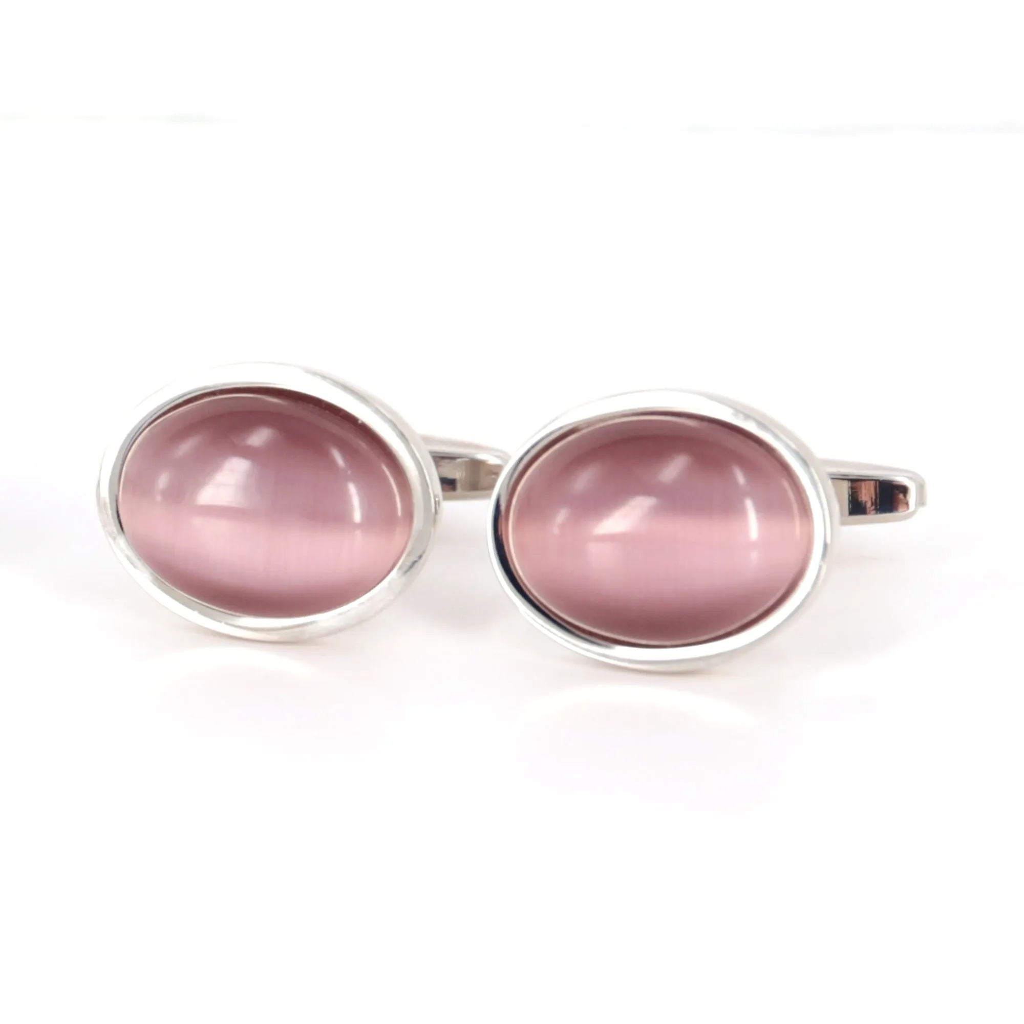 Oval Mauve fiber optic Cufflinks (Online Exclusive)