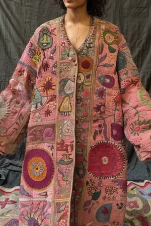 OVERSIZED SUZANI KIMONO COAT