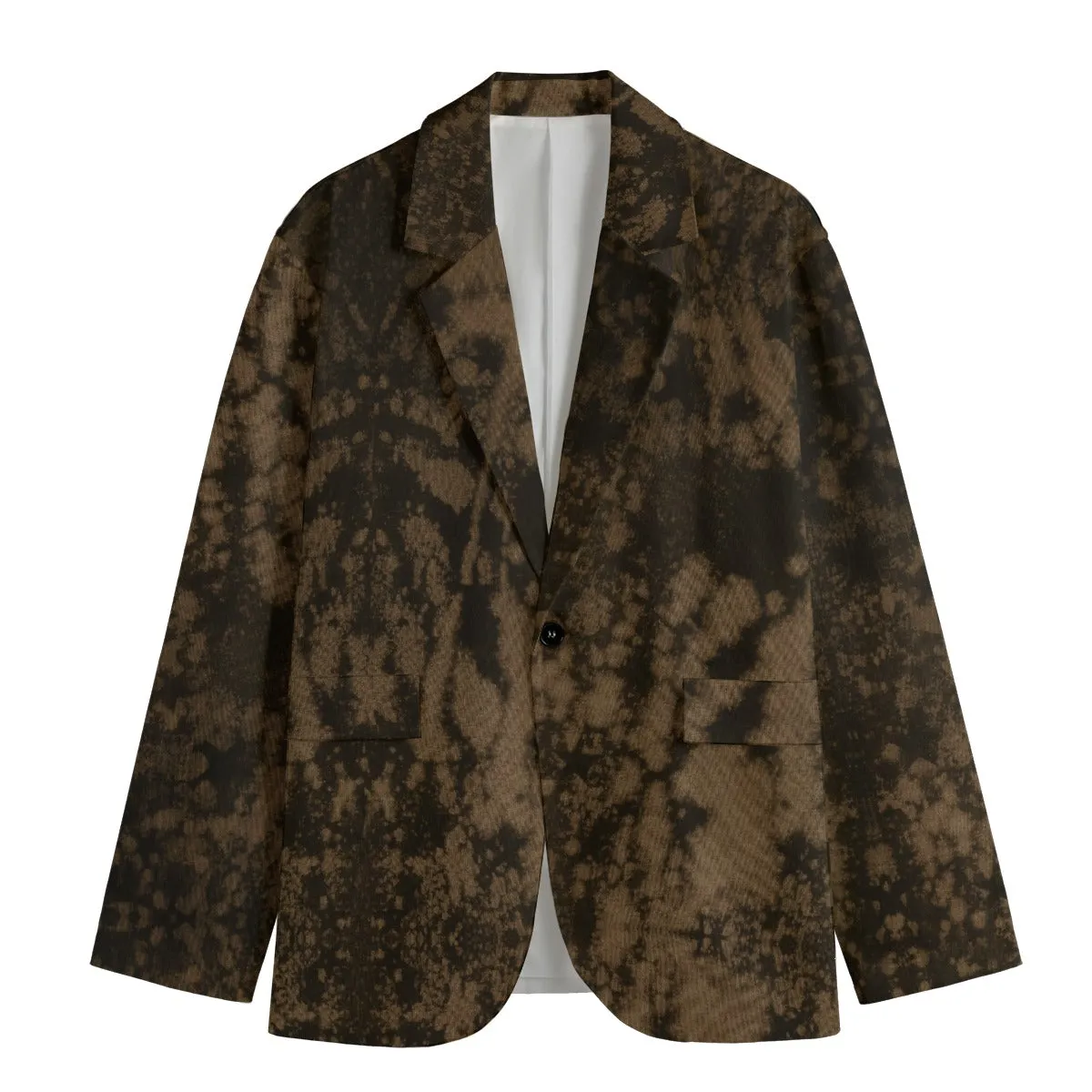 Oxidation Wash Cotton Men's Blazer Jacket