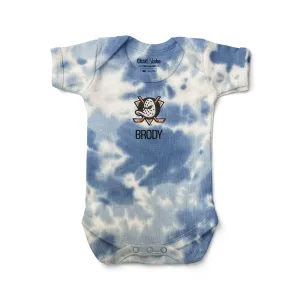 Personalized Anaheim Ducks Tie Dye Bodysuit