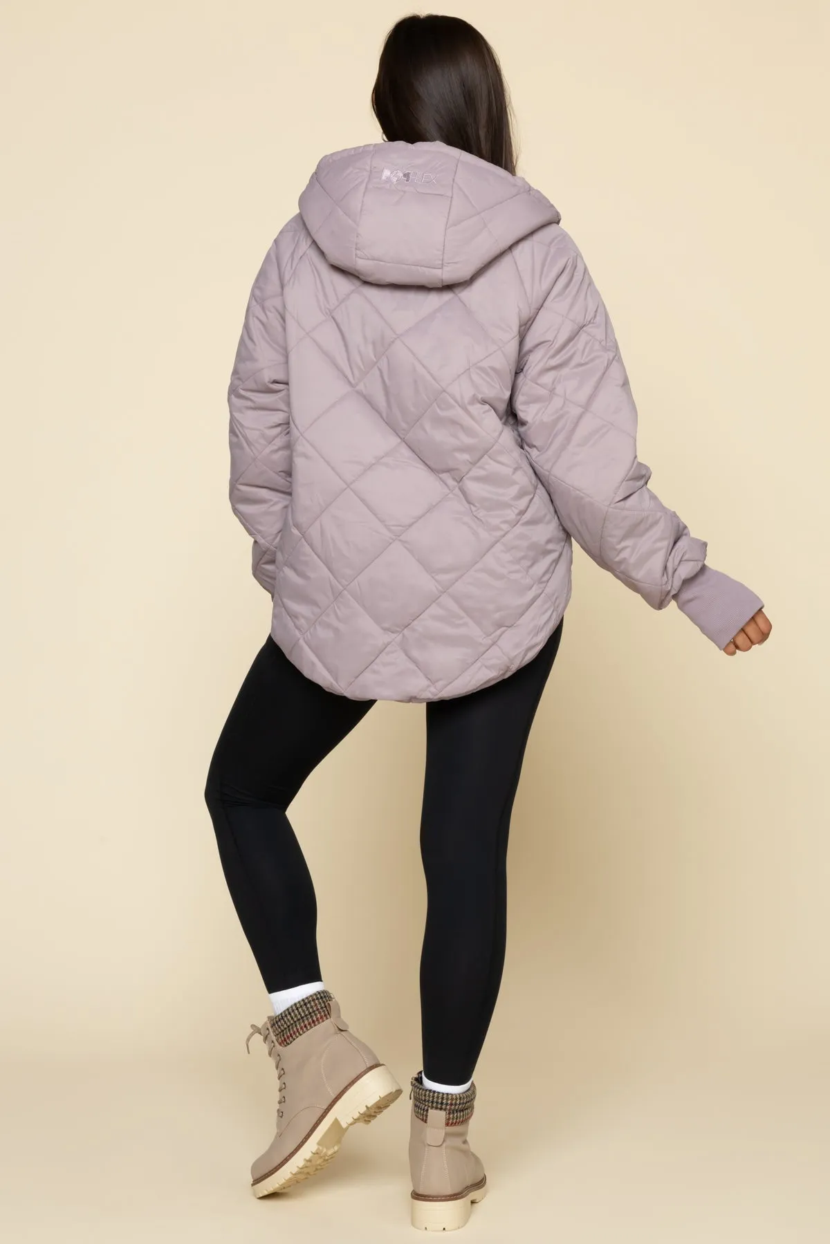 Pillow Packable Puffer Jacket - Dusty Mauve