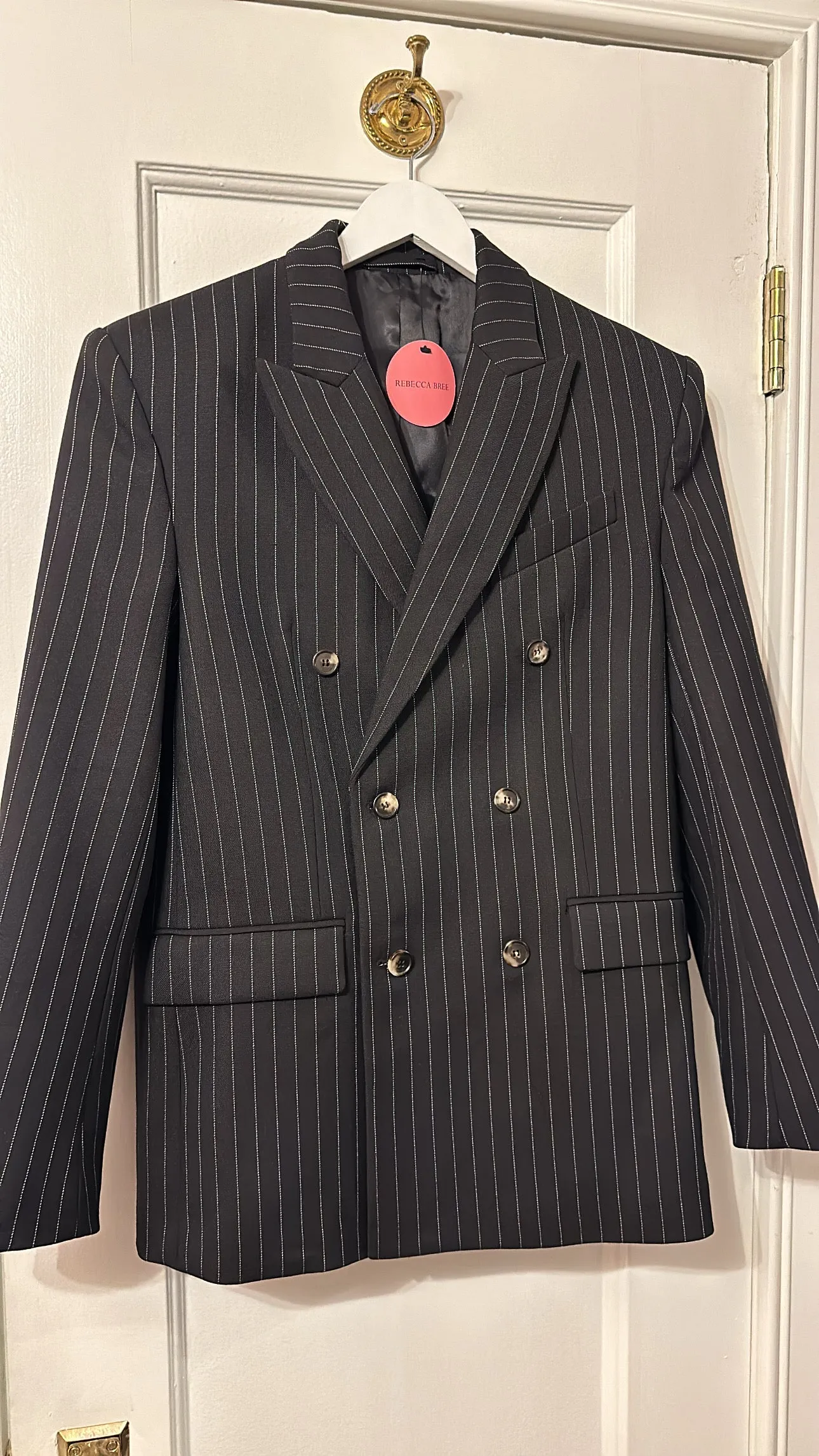 Pinstripe Double Breasted Blazer