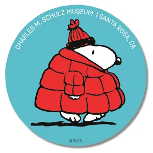 Puffer Jacket Snoopy Sticker