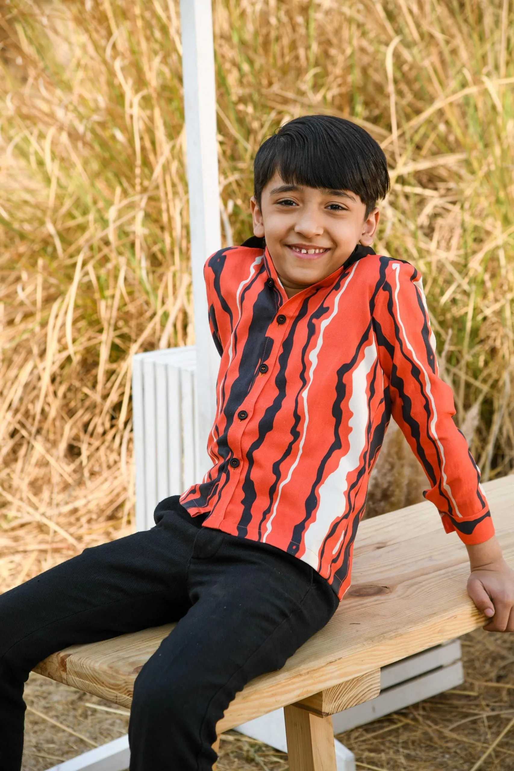 Red Tape- Eri Silk Swaying Full Sleeves Shirt For Boys