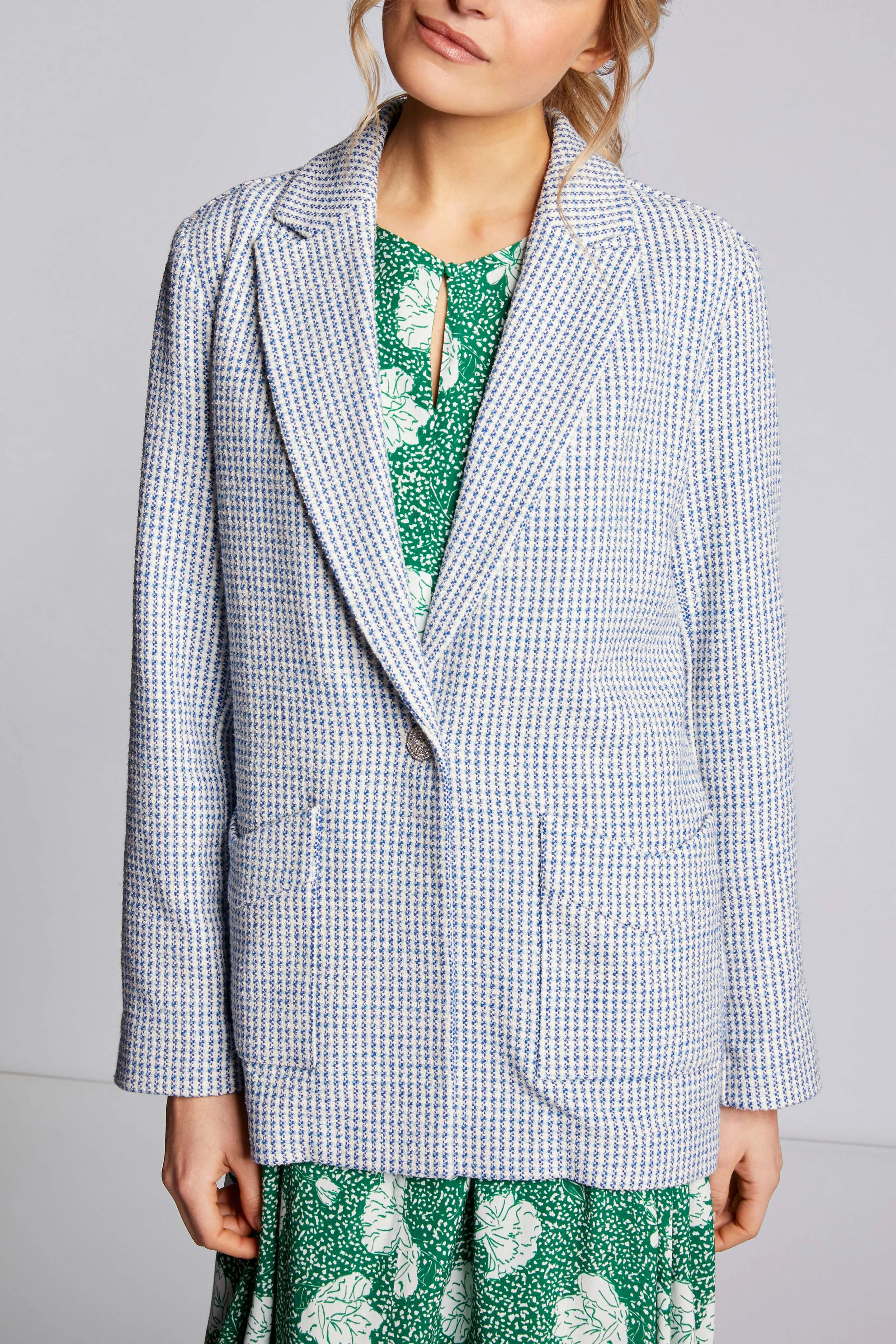 RICH&ROYAL BOUCLÉ-BLAZER 2202-814