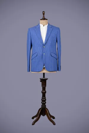 Royal Blue Italian Suiting Blazer for Effortless Style