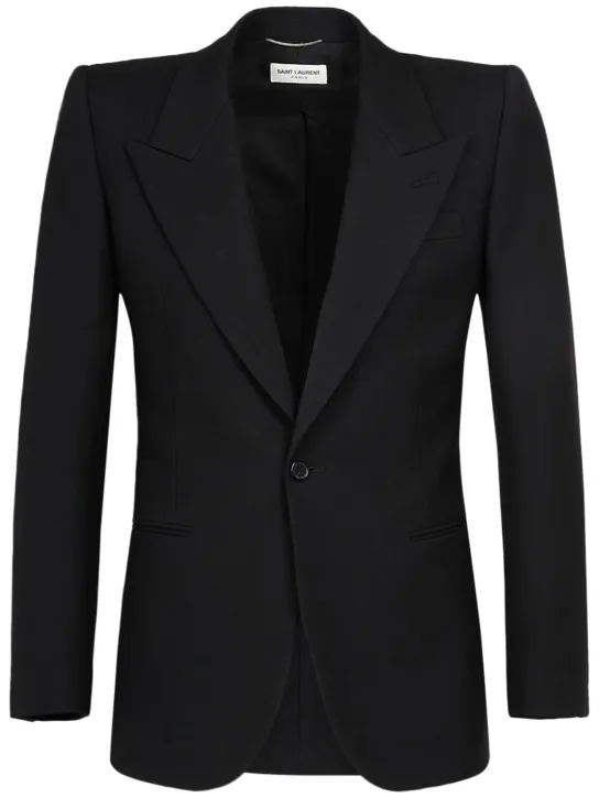 Saint Laurent   Wool gabardine blazer 