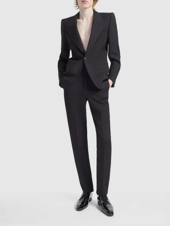 Saint Laurent   Wool gabardine blazer 