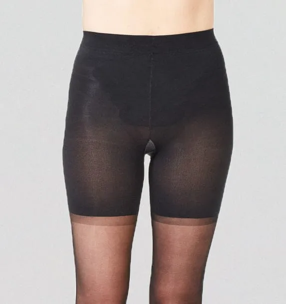 Sheer control shaping tights [Black 20 Denier]