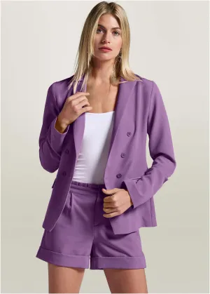 Short Suit Set - Purple