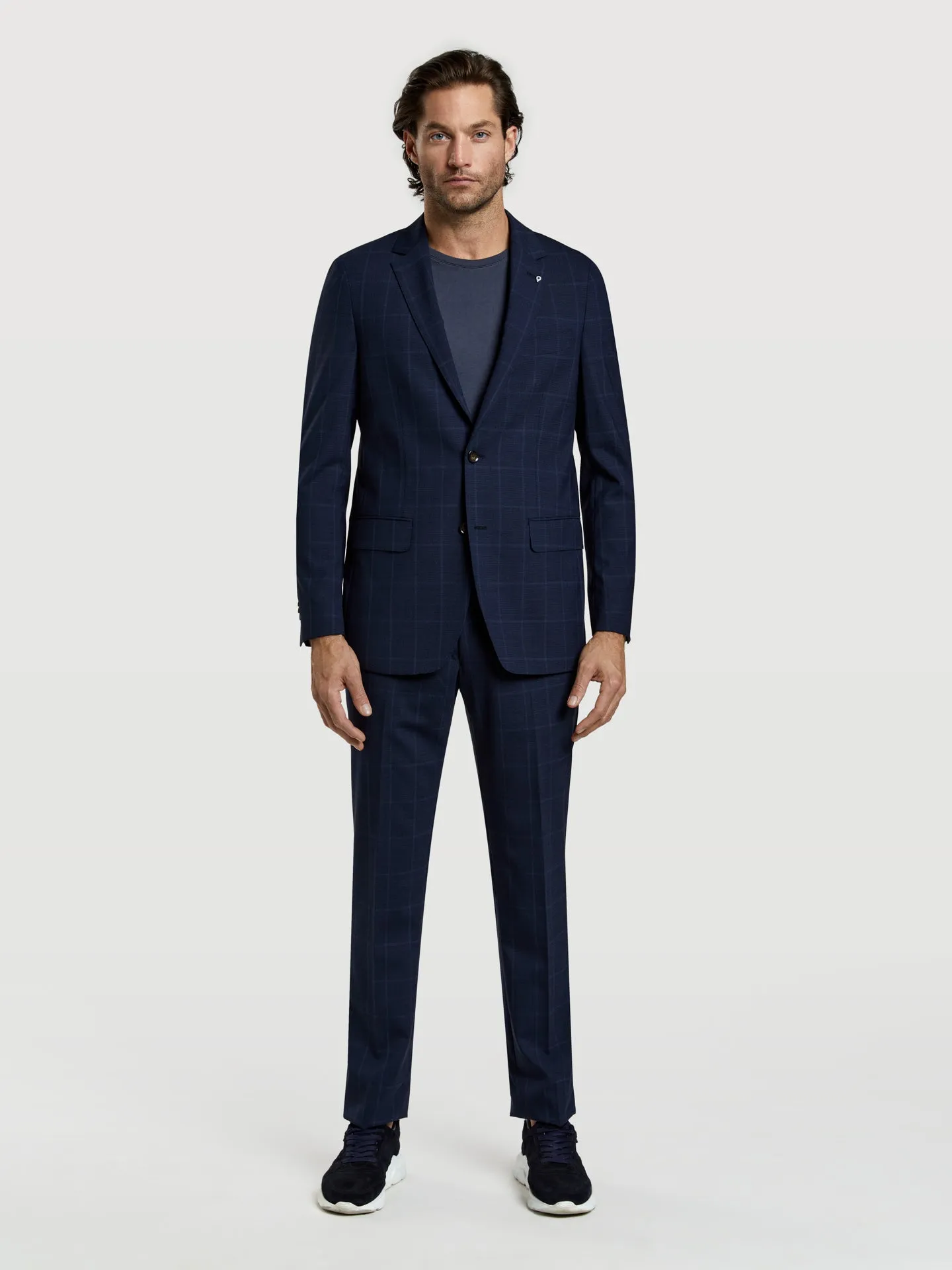 Slim fit k-easy houndstooth performance suit