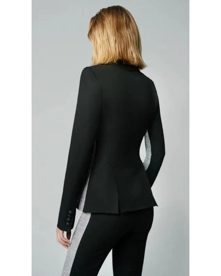 Smythe Patch Pocket Tux Metallic Stripe Blazer