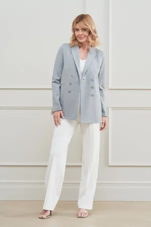 The Dominique Blazer Light Heather Grey