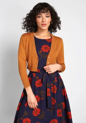 The Dream of the Crop Cardigan in Pumpkin Orange